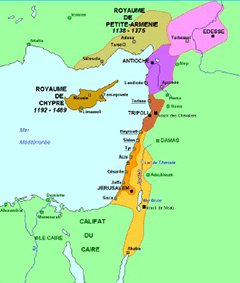 carte des croisades sous la dynastie des capétiens