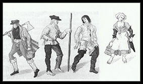 Costume paysan à l'époque des Valois d'Angoulême