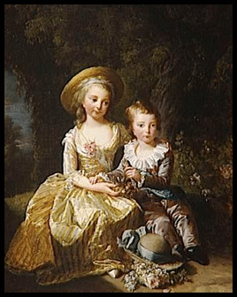 les deux premiers enfants de Louis XVI