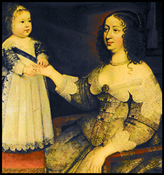 Louis XIV et sa mère