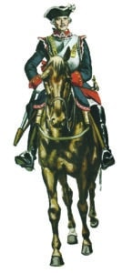soldat à cheval sous les Bourbons